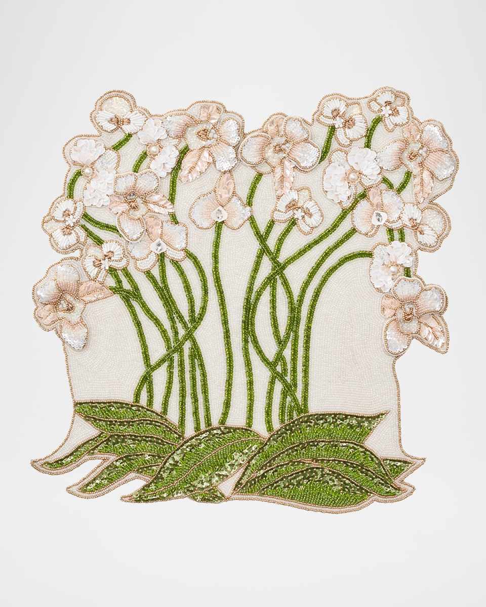Orchid Beaded Placemat